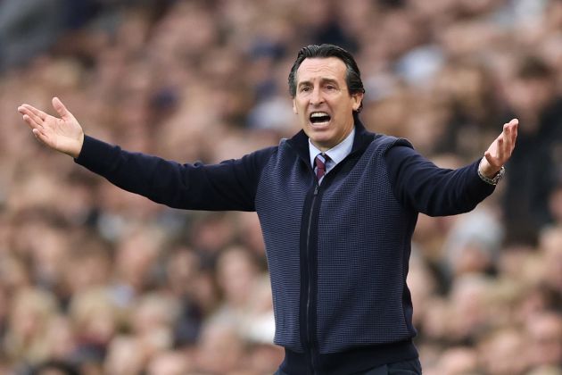 Aston Villa manager Unai Emery