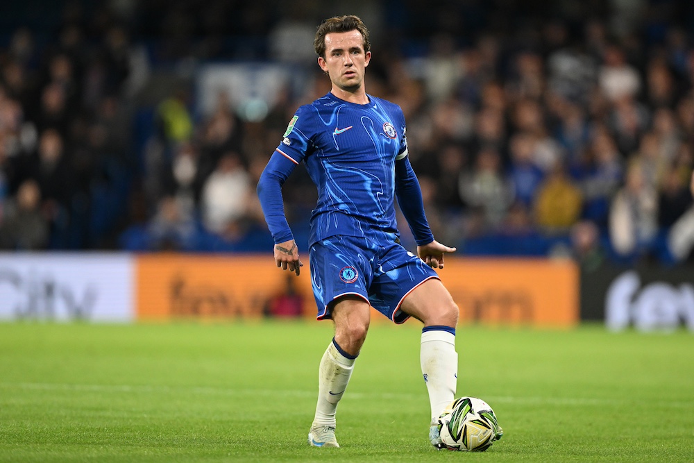 Ben Chilwell in action for Chelsea.