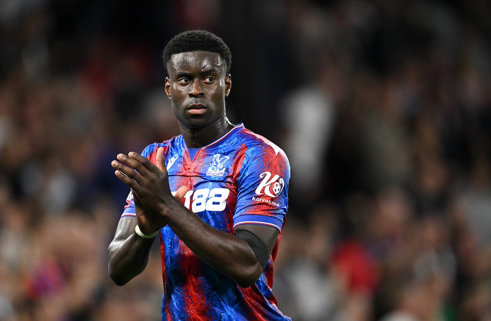 Marc Guehi in action for Crystal Palace.