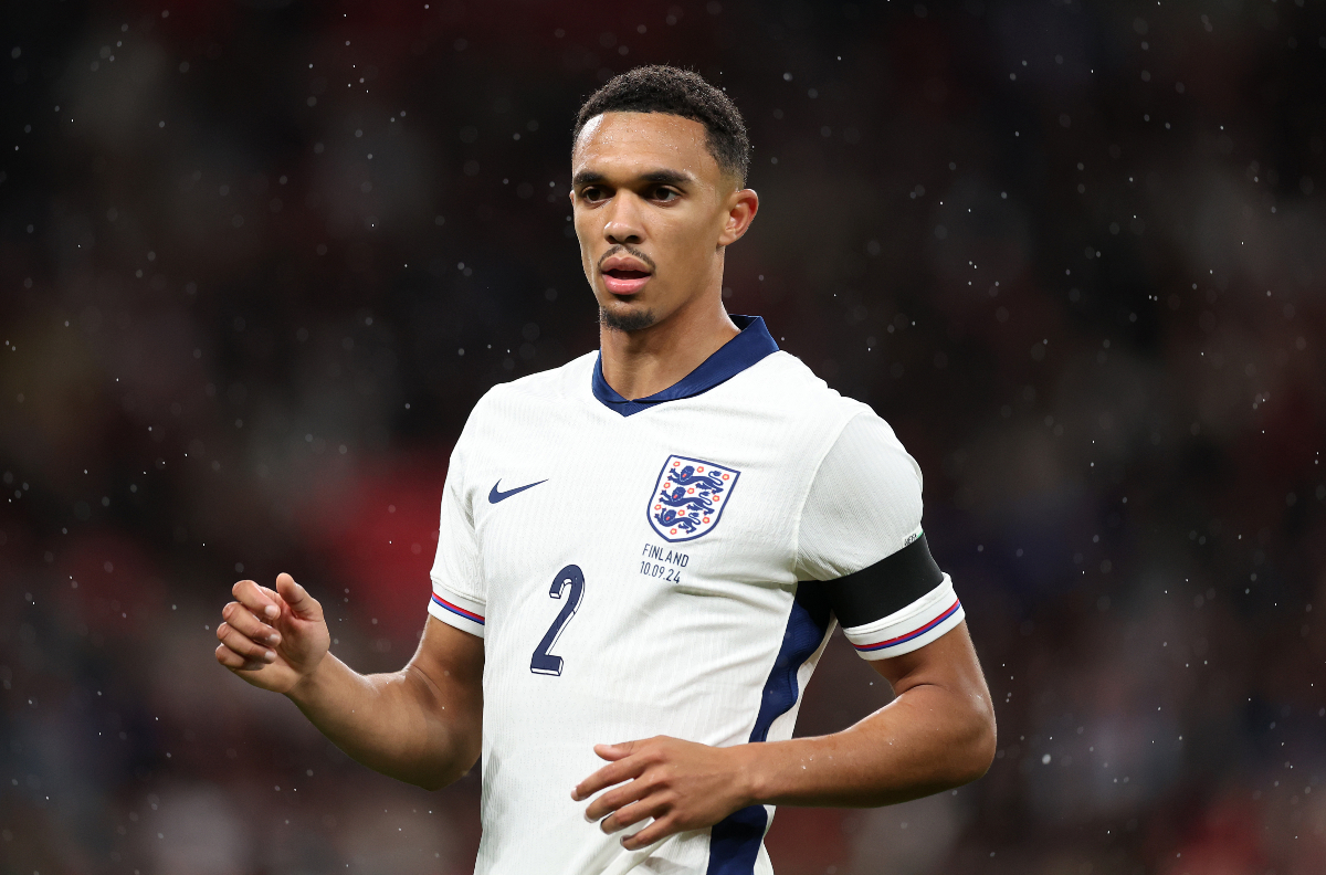 Trent Alexander-Arnold in action for England