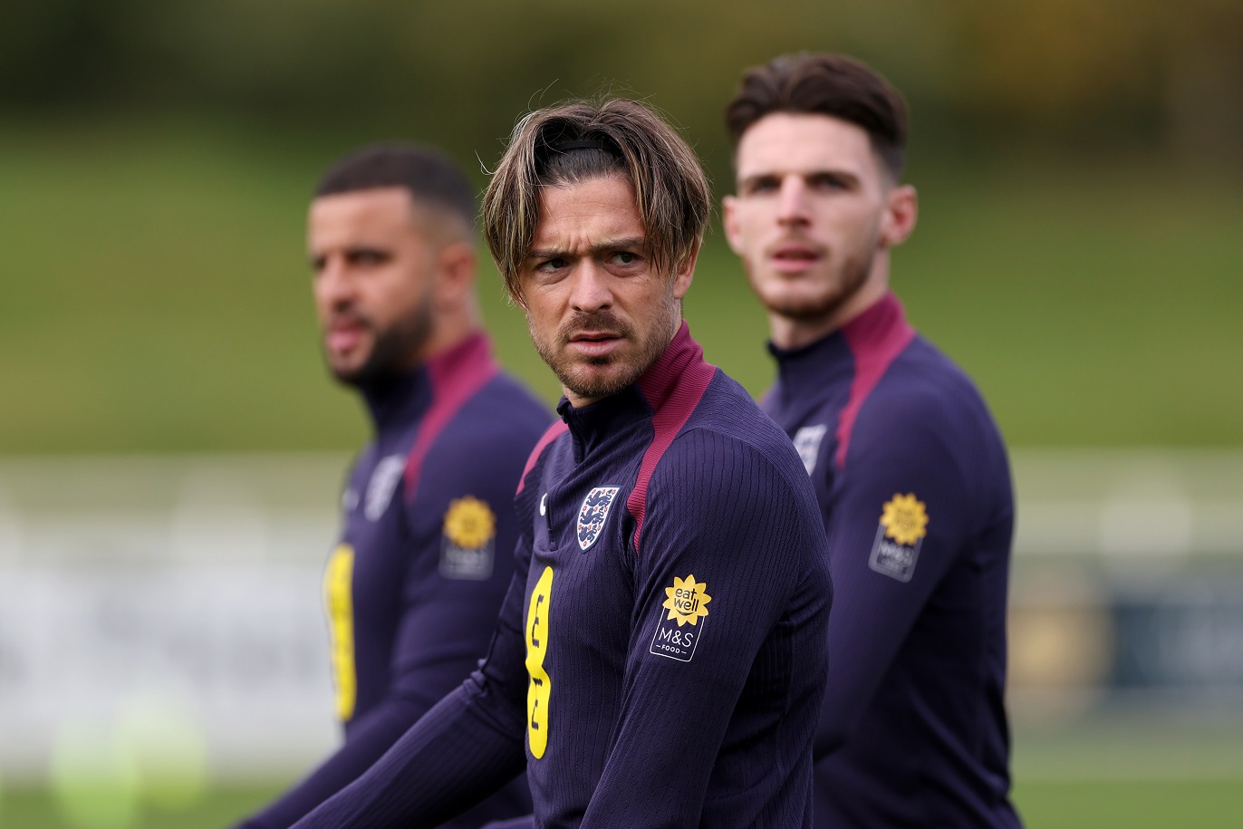 Jack Grealish in England training