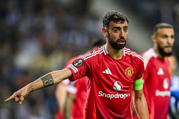 Manchester United midfielder Bruno Fernandes