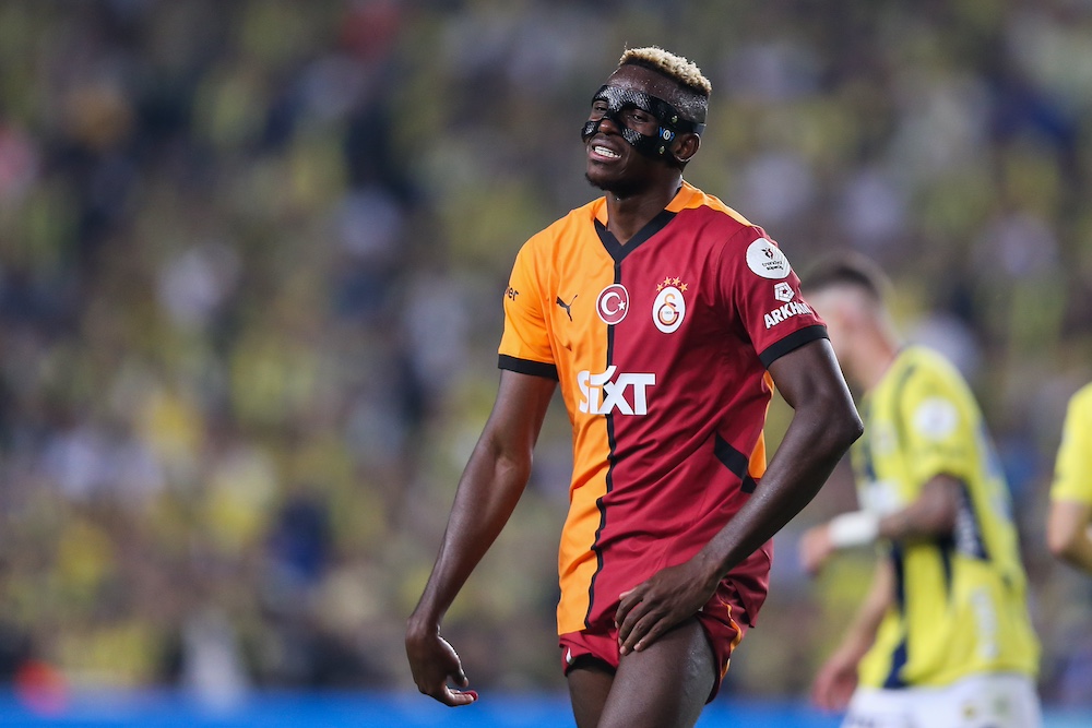 Victor Osimhen in action for Galatasaray.