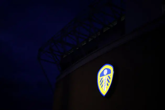 Leeds United badge.