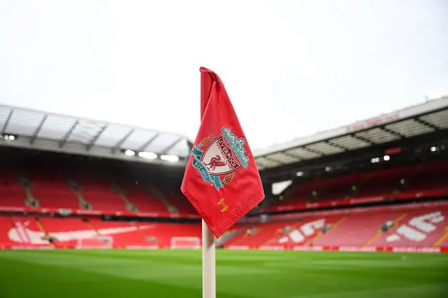 Liverpool flag at Anfield