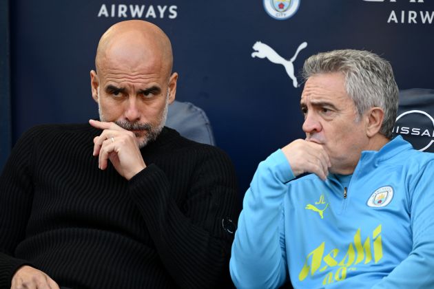 Pep Guardiola and Juanma Lillo