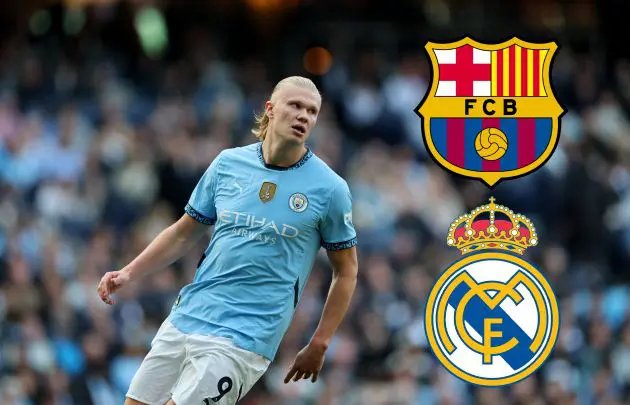 Erling Haaland is wanted by Barcelona and Real Madrid