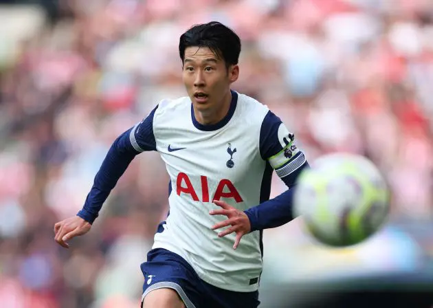 Heung-min Son in action for Tottenham