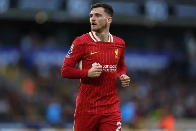 Liverpool defender Andy Robertson