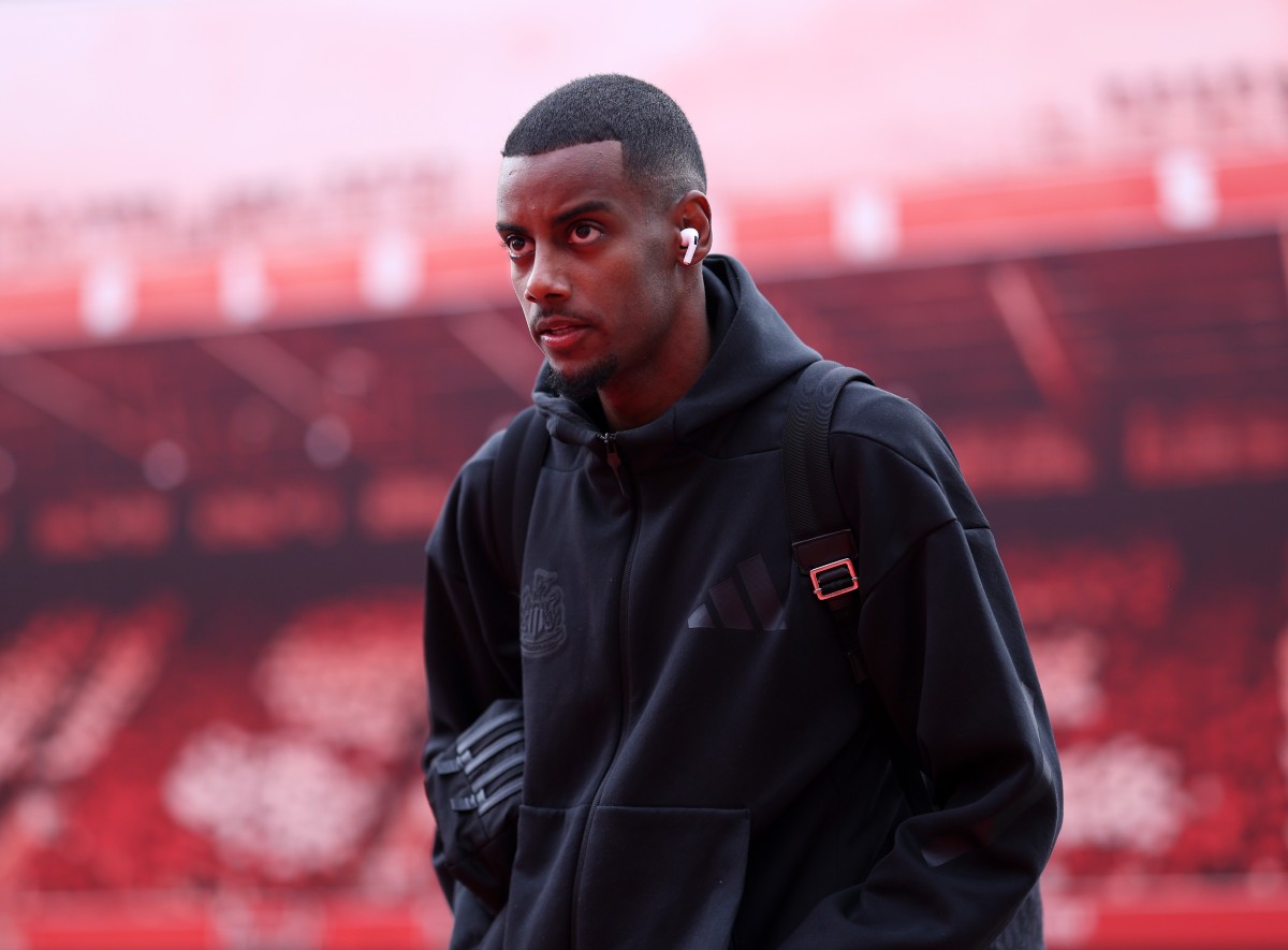 Alexander Isak with Newcastle at Nottingham Forest