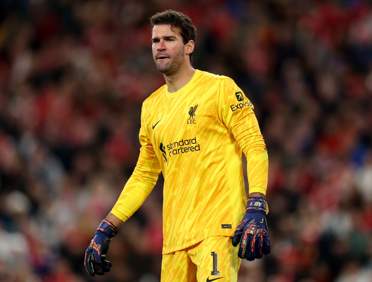 Alisson Becker in action for Liverpool