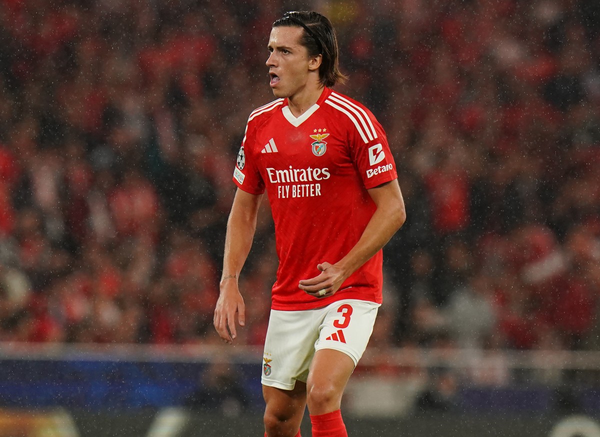 Alvaro Carreras in action for Benfica