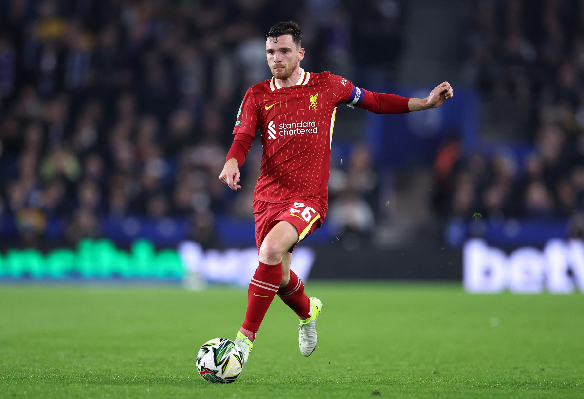 Andy Robertson in action for Liverpool. 