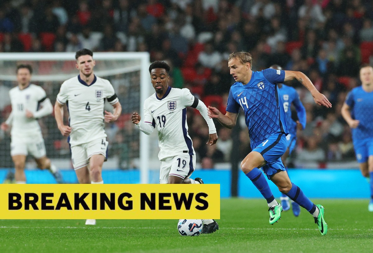 Angel Gomes in action for England