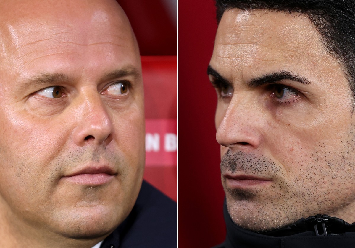 Arne Slot and Mikel Arteta