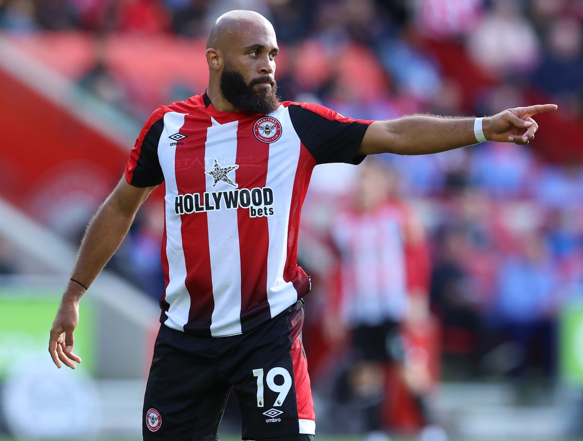 Brentford forward Bryan Mbeumo