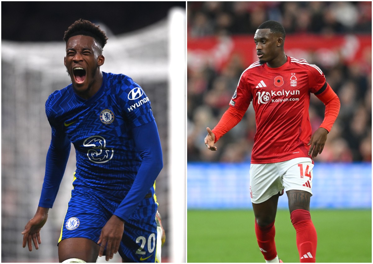 Callum Hudson-Odoi at Chelsea and at Nottingham Forest