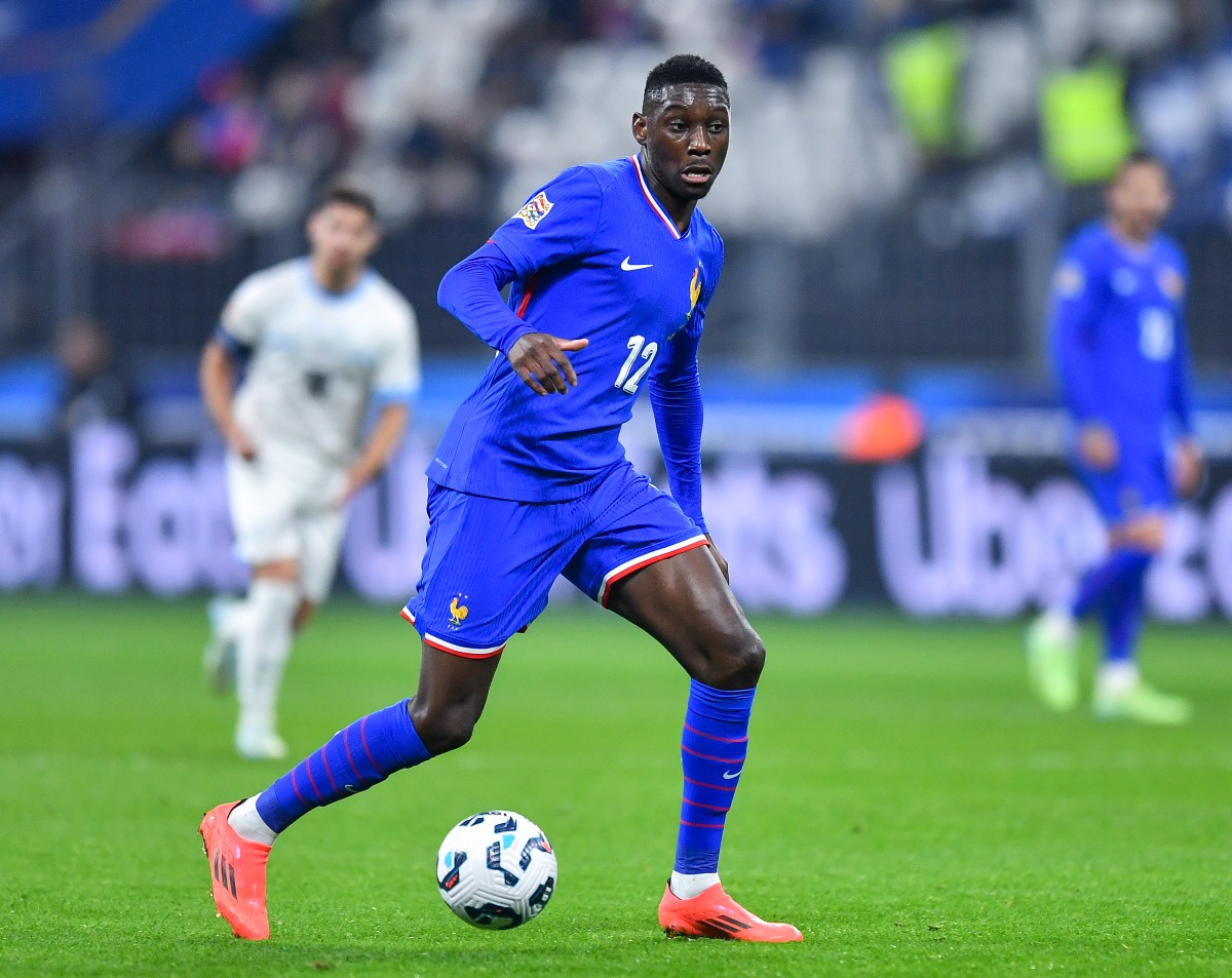 Randal Kolo Muani in action for the French national team