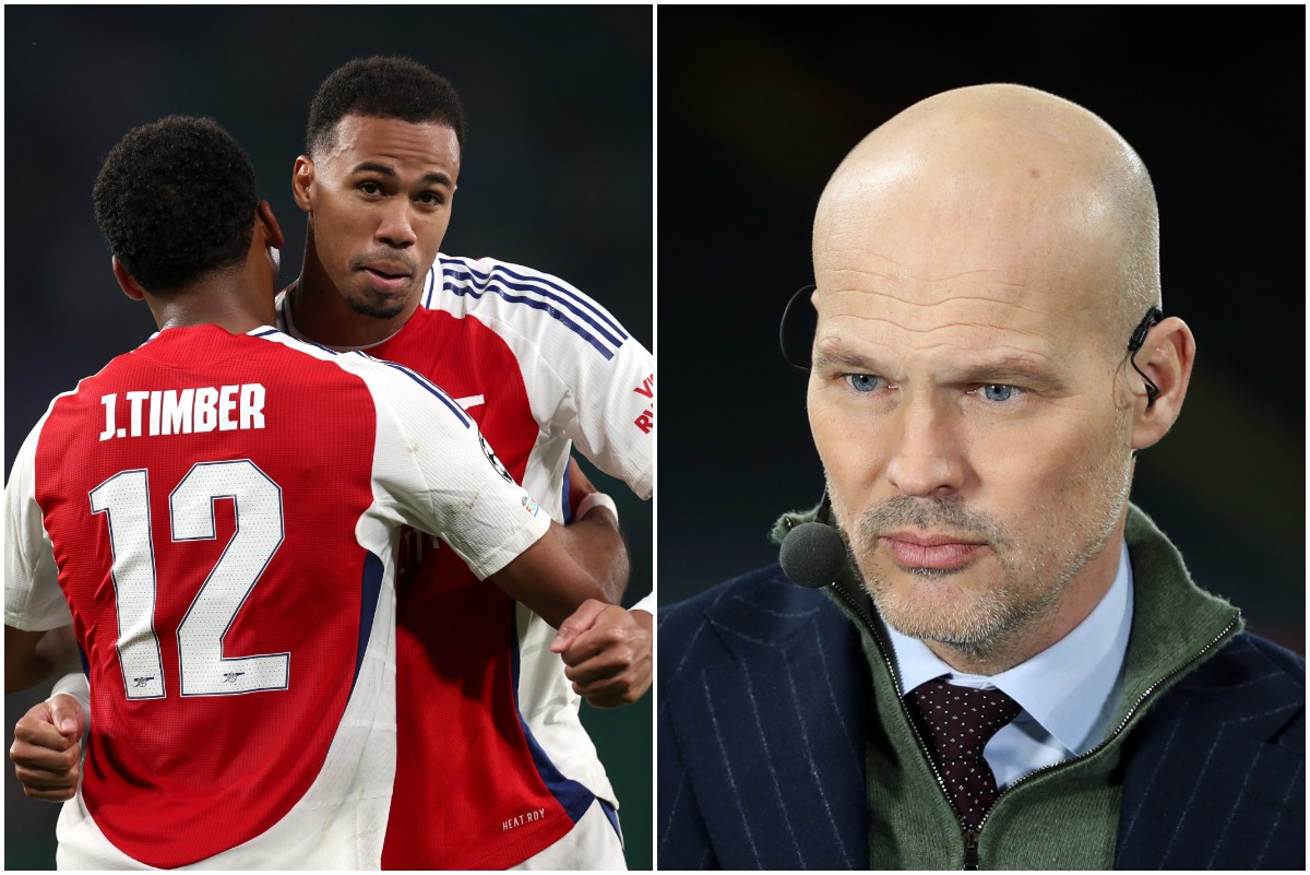 Jurrien Timber, Gabriel Magalhaes and Freddie Ljungberg