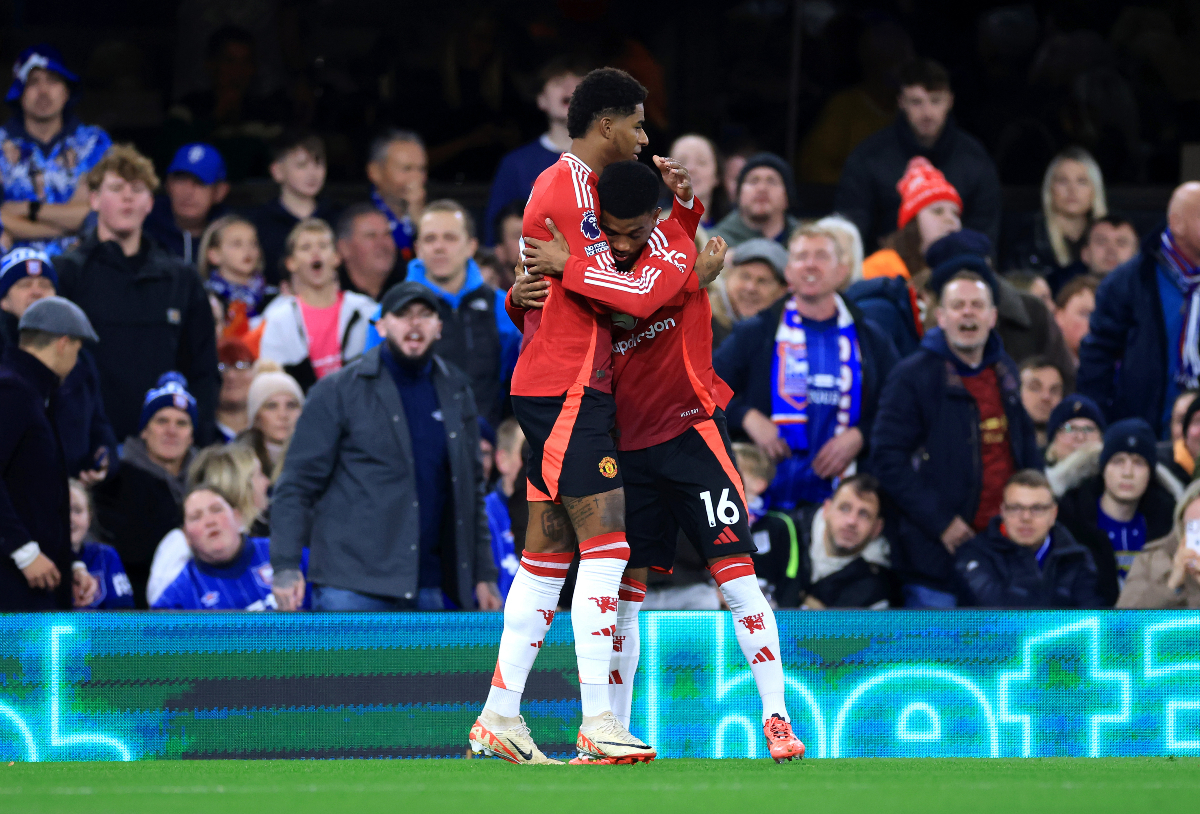 Marcus Rashford scored during the first Man United match with Ruben Amorim