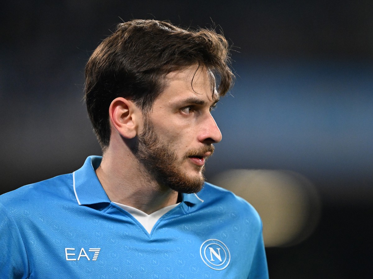 Napoli's Khvicha Kvaratskhelia is linked with a move to Man United