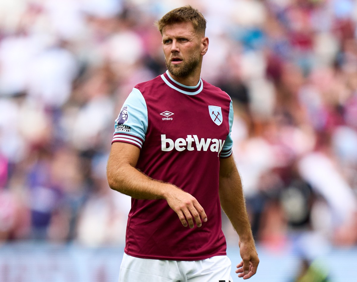 Niclas Fullkrug in action for West Ham