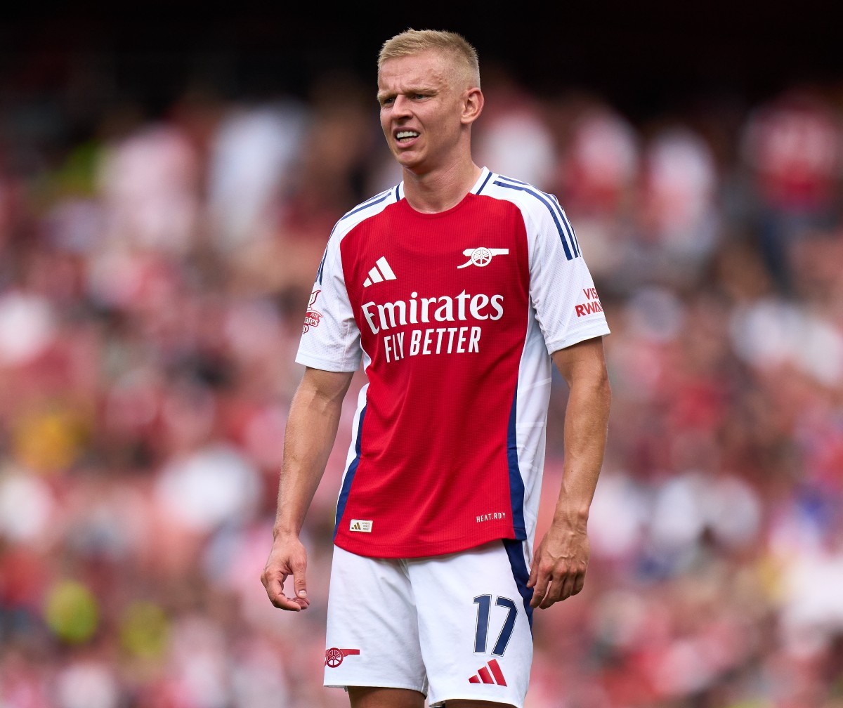 Oleksandr Zinchenko in action for Arsenal