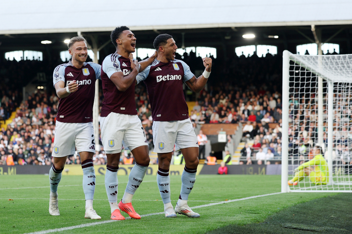 Ollie Watkins celebrating goal for Aston Villa