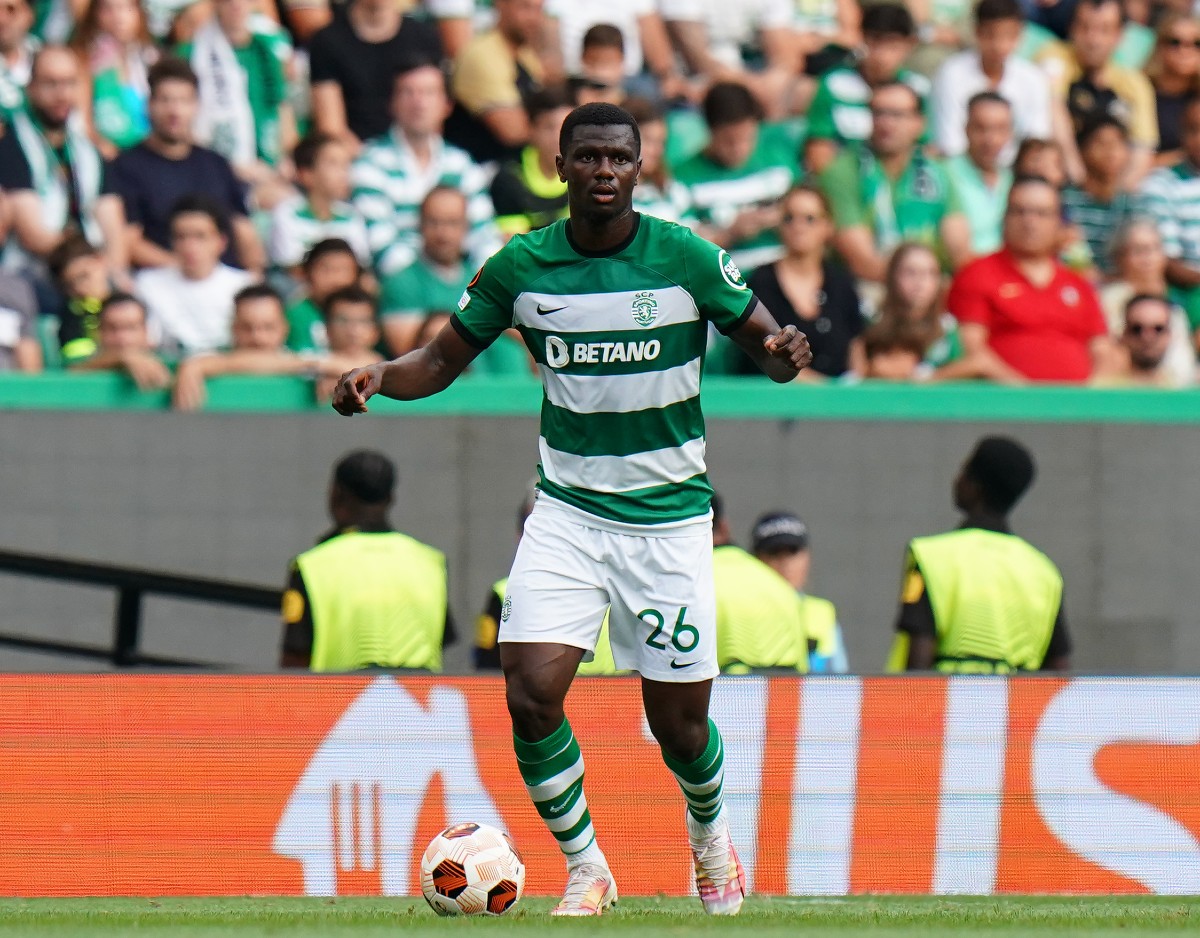 Ousmane Diomande in action for Sporting Lisbon