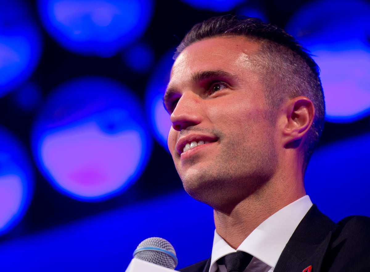 Robin van Persie at the Legends of football event