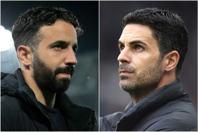 Ruben Amorim and Mikel Arteta