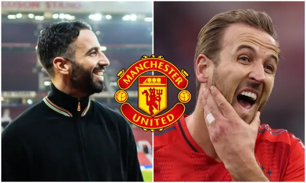 Manchester United manager and Bayern striker Harry Kane