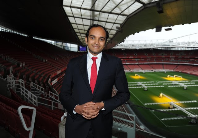 Vinai Venkatesham during his time at Arsenal