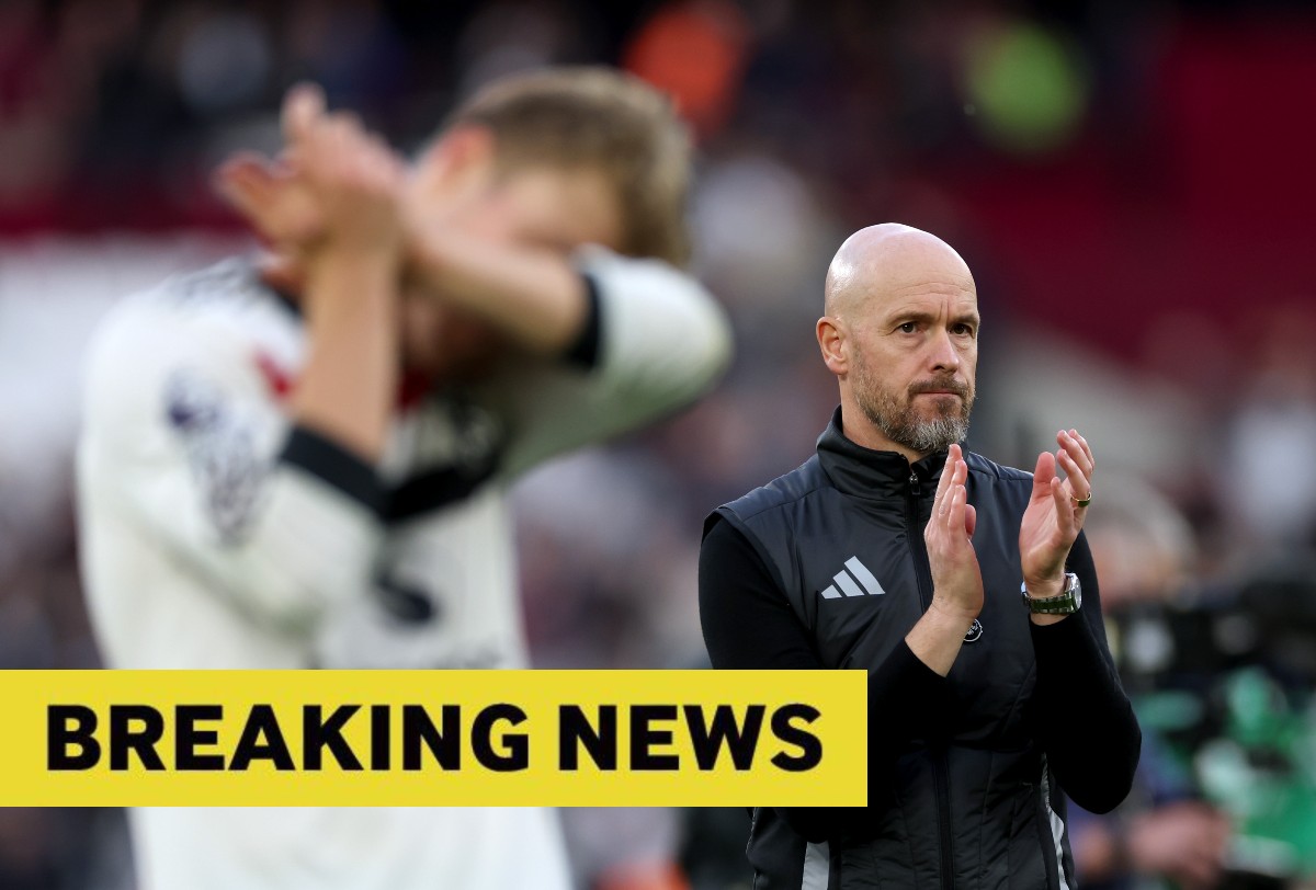 Erik ten Hag during his final game as Man United manager