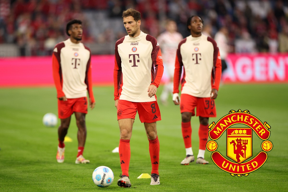 Leon Goretzka warming up for Bayern Munich