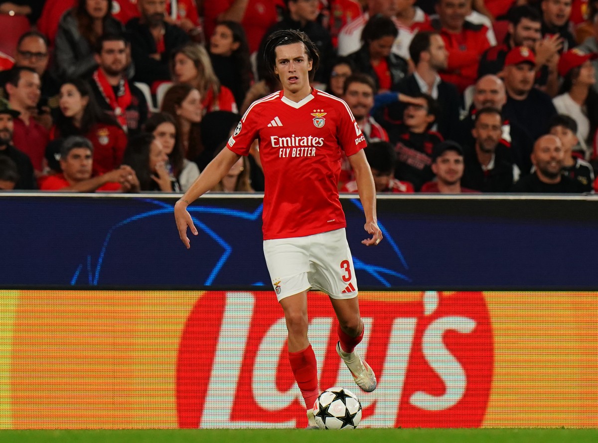 Alvaro Carreras in action for Benfica