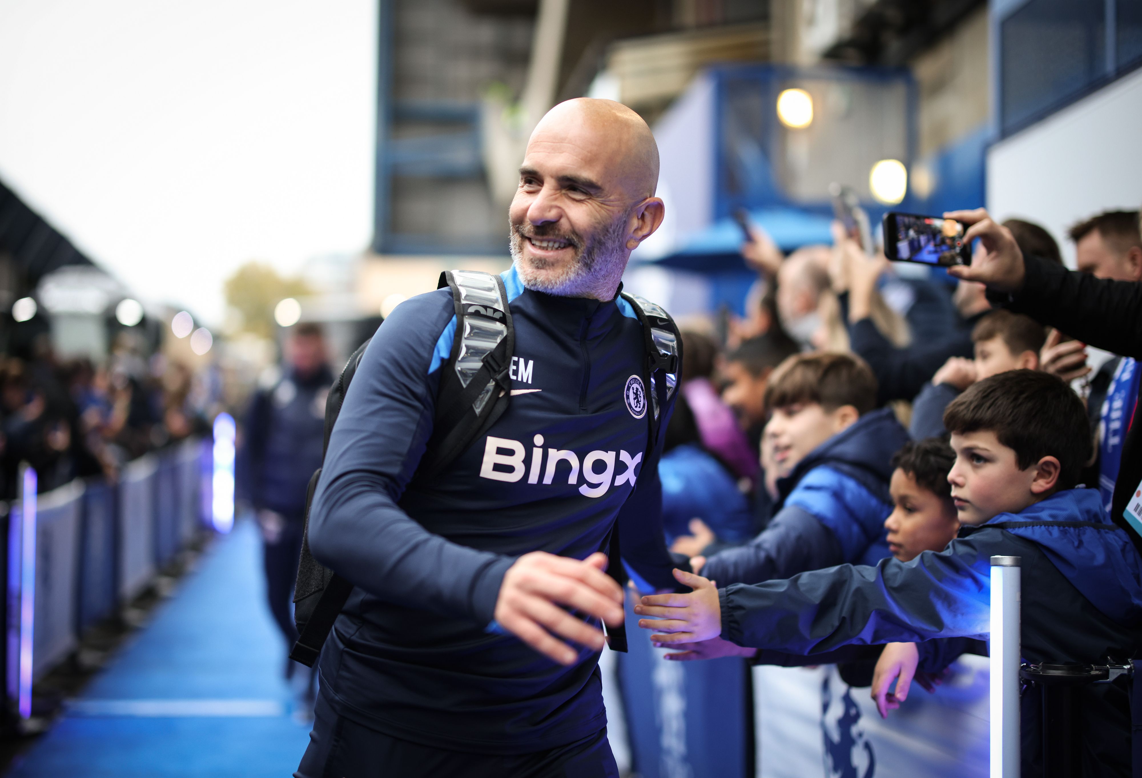 Enzo Maresca has a dressing room visitor each game