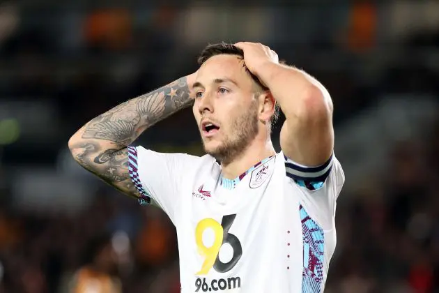 Josh Brownhill of Burnley reacts