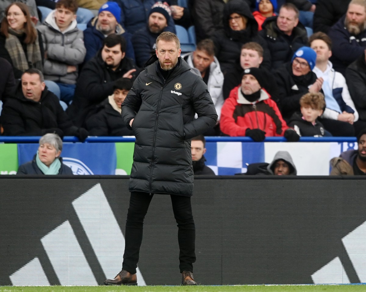 Graham Potter on the touch line during his time as Chelsea manager