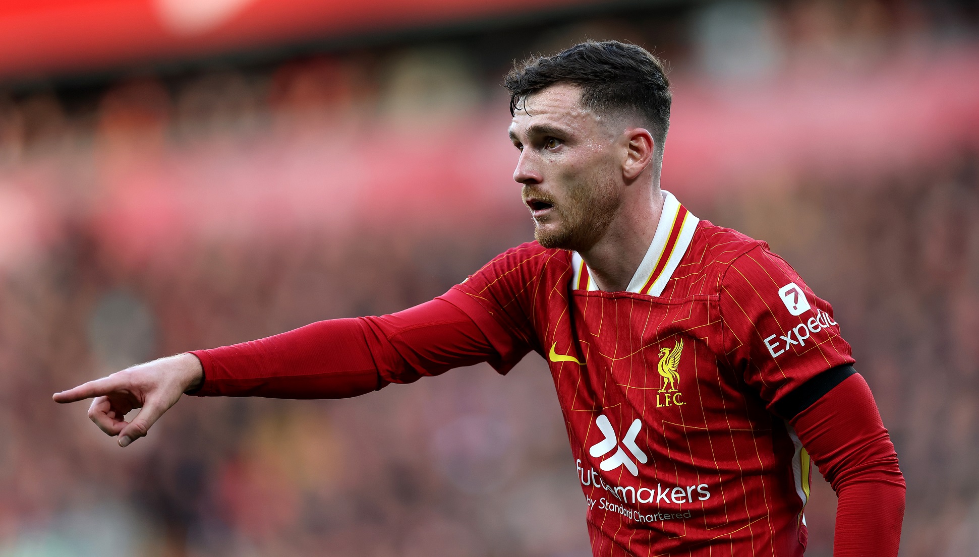 Liverpool left-back Andy Robertson