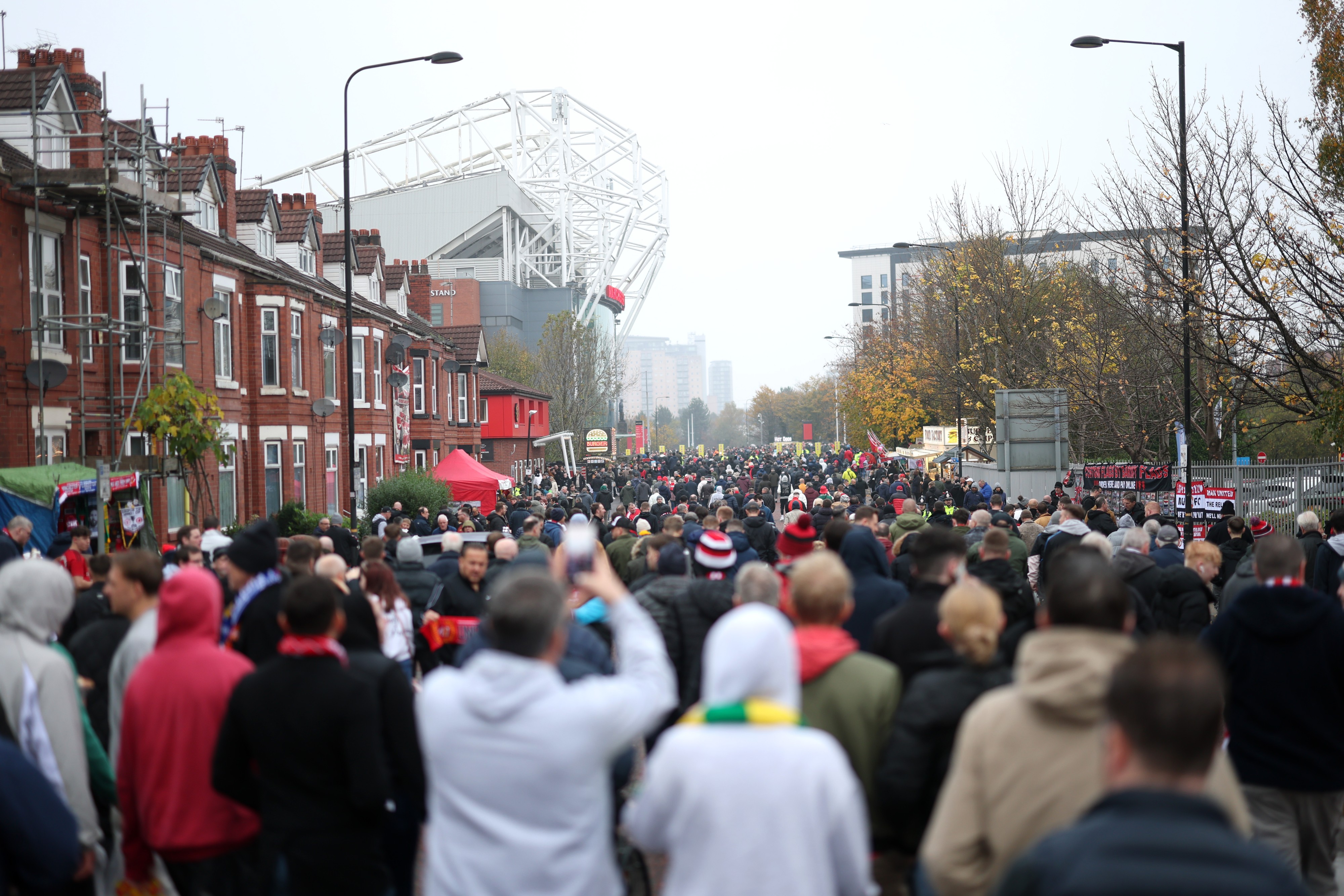 General view outside Old Trafford.