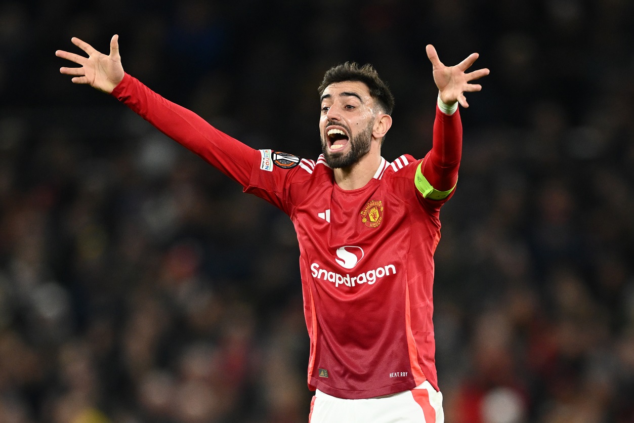 Man United midfielder Bruno Fernandes 