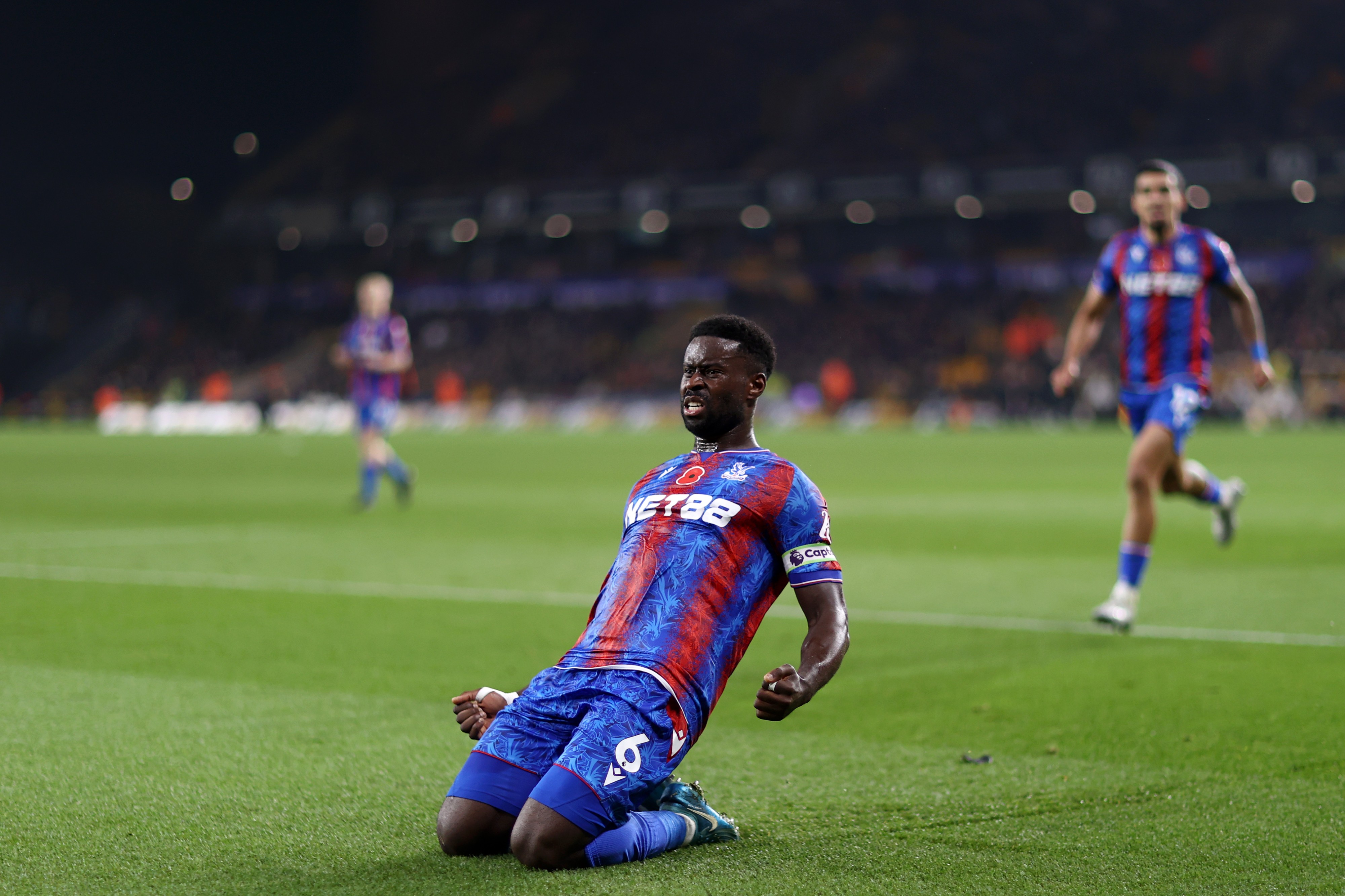 Marc Guehi of Crystal Palace celebrates