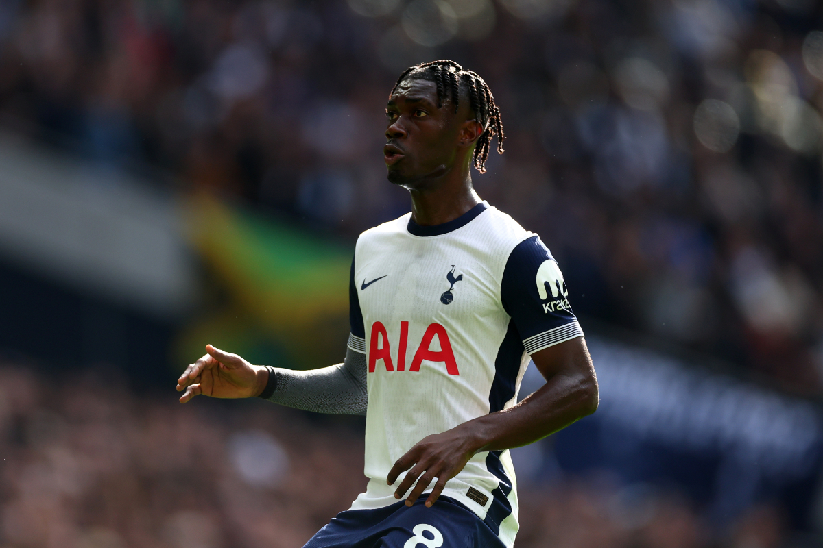 Yves Bissouma in action for Tottenham