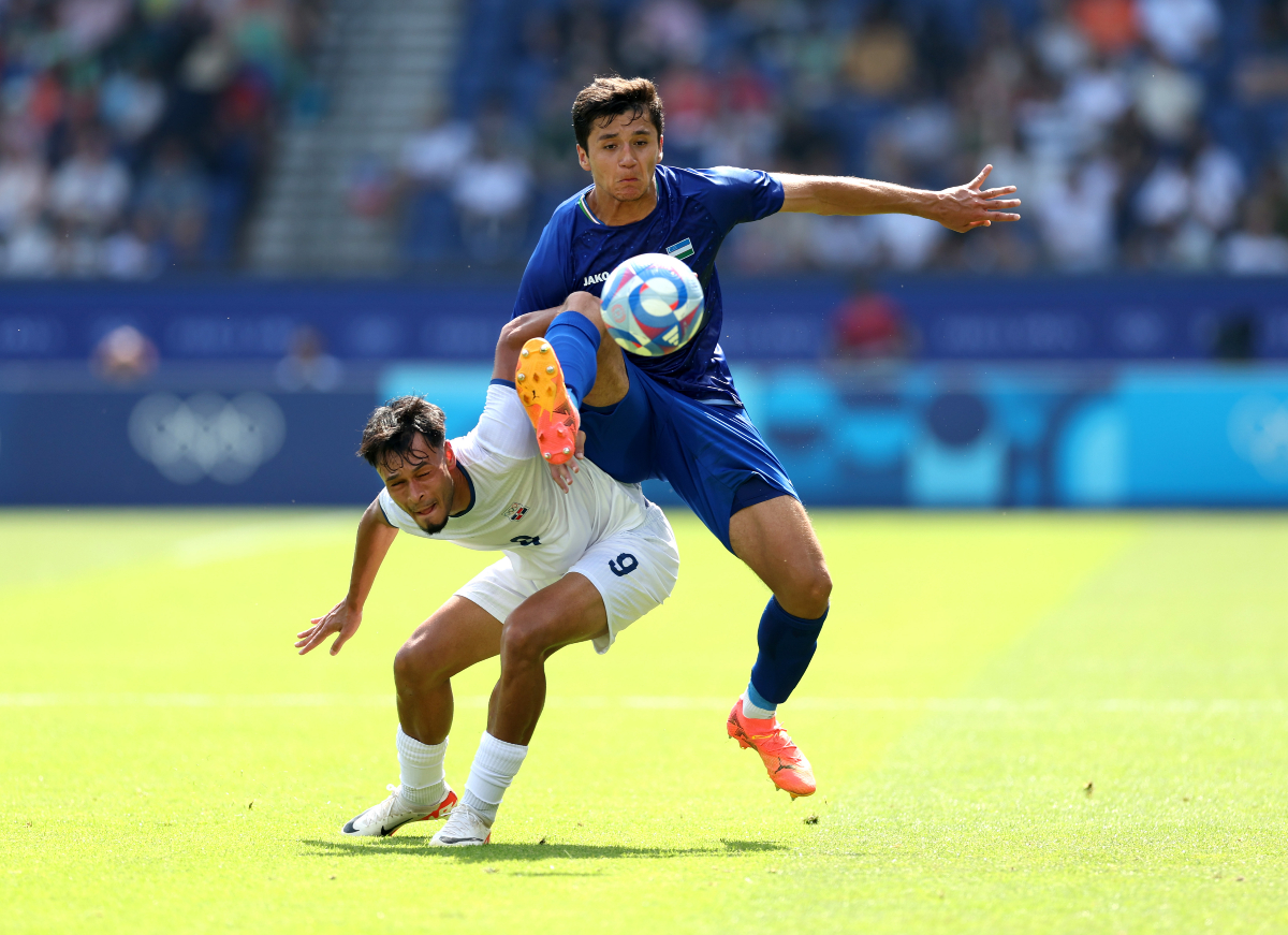 Tottenham target Abdukodir Khusanov in action for Uzbekistan