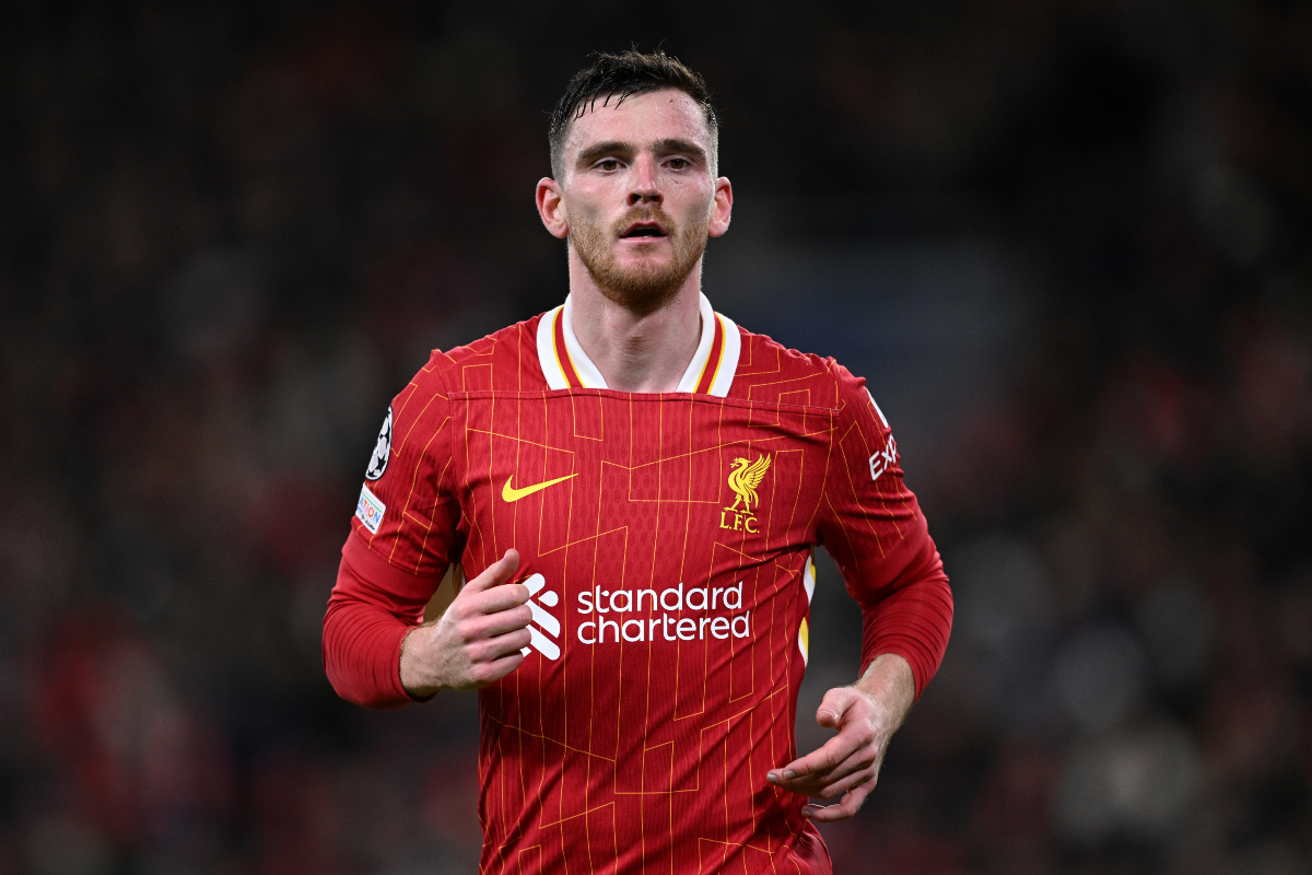 Andy Robertson in action for Liverpool