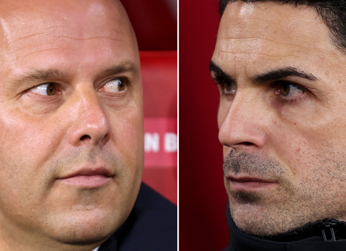 Arne Slott and Mikel Arteta