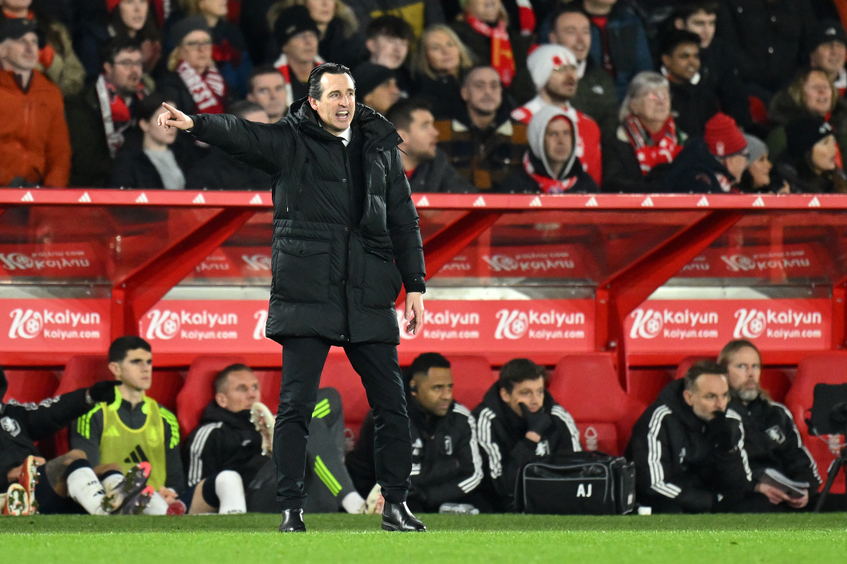 Aston Villa boss Unai Emery was not happy after Nottingham Forest defeat