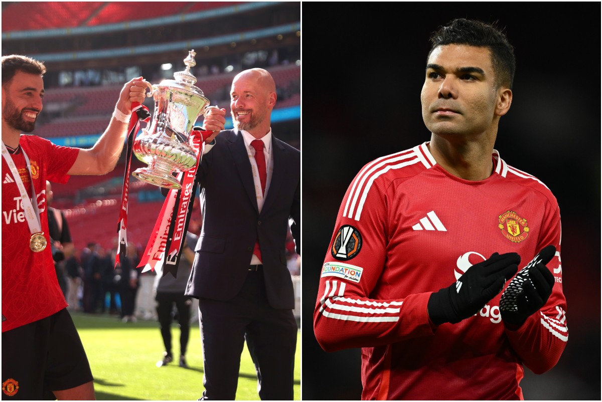 Man United merayakannya dengan Piala FA musim lalu, dan Casemiro beraksi untuk Setan Merah musim ini