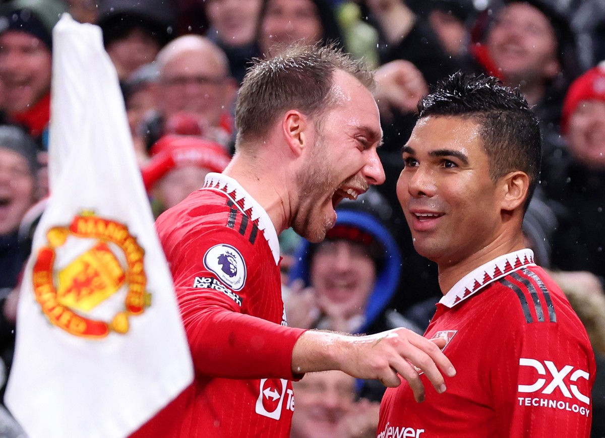 Christian Eriksen and Casemiro